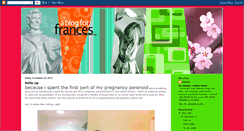 Desktop Screenshot of ablogforfrances.blogspot.com