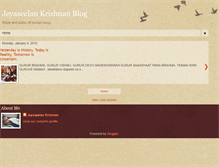 Tablet Screenshot of jeyaseelankrishnan.blogspot.com