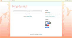 Desktop Screenshot of blogdamelmelissa.blogspot.com