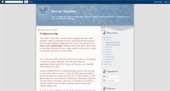 Desktop Screenshot of denverdataman.blogspot.com