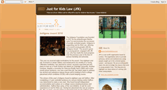 Desktop Screenshot of justforkidslaw.blogspot.com