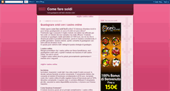 Desktop Screenshot of ccomefaresoldi.blogspot.com