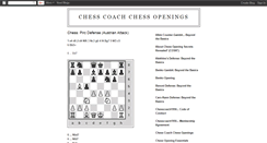 Desktop Screenshot of chesscoachchessopenings.blogspot.com