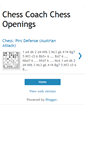 Mobile Screenshot of chesscoachchessopenings.blogspot.com
