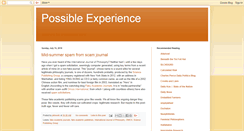 Desktop Screenshot of possibleexperience.blogspot.com