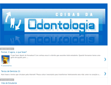 Tablet Screenshot of coisasdaodontologia.blogspot.com