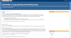 Desktop Screenshot of darkfader.blogspot.com