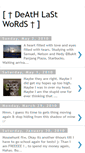 Mobile Screenshot of deathlastwords.blogspot.com