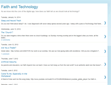 Tablet Screenshot of faithandtech.blogspot.com