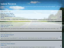 Tablet Screenshot of iodoral-reviews.blogspot.com