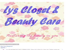 Tablet Screenshot of lyssa-closet.blogspot.com