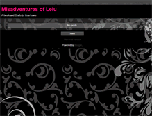 Tablet Screenshot of misadventuresoflelu.blogspot.com