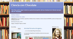 Desktop Screenshot of cienciaconchocolate.blogspot.com