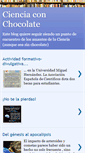 Mobile Screenshot of cienciaconchocolate.blogspot.com
