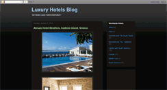 Desktop Screenshot of luxuryhotelsblog.blogspot.com