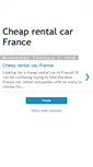 Mobile Screenshot of cheap-rental-car-france.blogspot.com