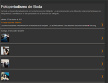 Tablet Screenshot of fotoperiodismoboda.blogspot.com