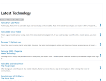 Tablet Screenshot of latesttecnologyz4u.blogspot.com