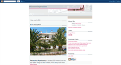 Desktop Screenshot of alexandros-apartments.blogspot.com