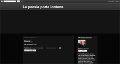 Desktop Screenshot of lapoesiaportalontano.blogspot.com