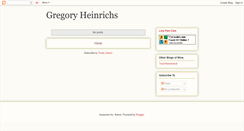 Desktop Screenshot of gregoryheinrichs.blogspot.com