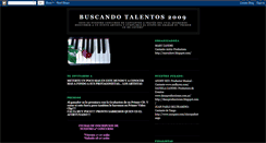 Desktop Screenshot of buscandotalentos2009.blogspot.com