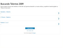 Tablet Screenshot of buscandotalentos2009.blogspot.com