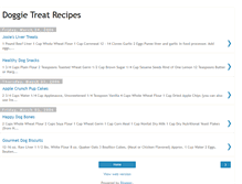 Tablet Screenshot of doggie-treat-recipes.blogspot.com