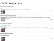 Tablet Screenshot of craftsforcreativehands.blogspot.com
