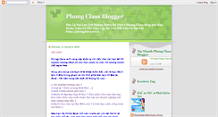 Desktop Screenshot of phongclass.blogspot.com