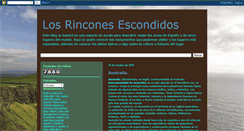 Desktop Screenshot of losrinconesescondidos.blogspot.com