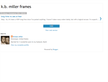 Tablet Screenshot of kbmillerframes.blogspot.com