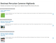 Tablet Screenshot of destinasicameronhighlands.blogspot.com