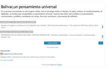 Tablet Screenshot of bolivarunpensamientouniversal.blogspot.com