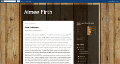 Desktop Screenshot of aimeefirth.blogspot.com