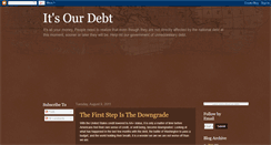 Desktop Screenshot of itsourdebt.blogspot.com