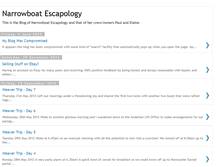 Tablet Screenshot of narrowboatescapology.blogspot.com