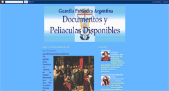 Desktop Screenshot of guardiapatrioticaargentina-documental.blogspot.com