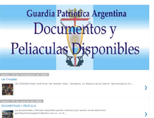 Tablet Screenshot of guardiapatrioticaargentina-documental.blogspot.com