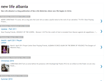 Tablet Screenshot of newlifealbania.blogspot.com