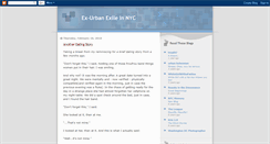 Desktop Screenshot of exurbanexile.blogspot.com