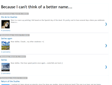 Tablet Screenshot of becauseicantthinkofabettername.blogspot.com
