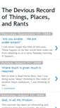 Mobile Screenshot of deviousrecord.blogspot.com