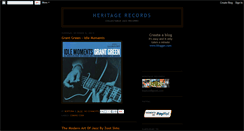 Desktop Screenshot of heritagerecords.blogspot.com