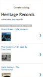 Mobile Screenshot of heritagerecords.blogspot.com