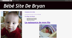 Desktop Screenshot of bebe-site-de-bryan.blogspot.com