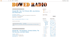 Desktop Screenshot of bowedradio.blogspot.com
