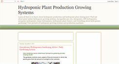 Desktop Screenshot of hydroponicproduction.blogspot.com