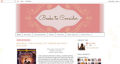 Desktop Screenshot of bookstoconsider.blogspot.com