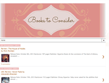 Tablet Screenshot of bookstoconsider.blogspot.com